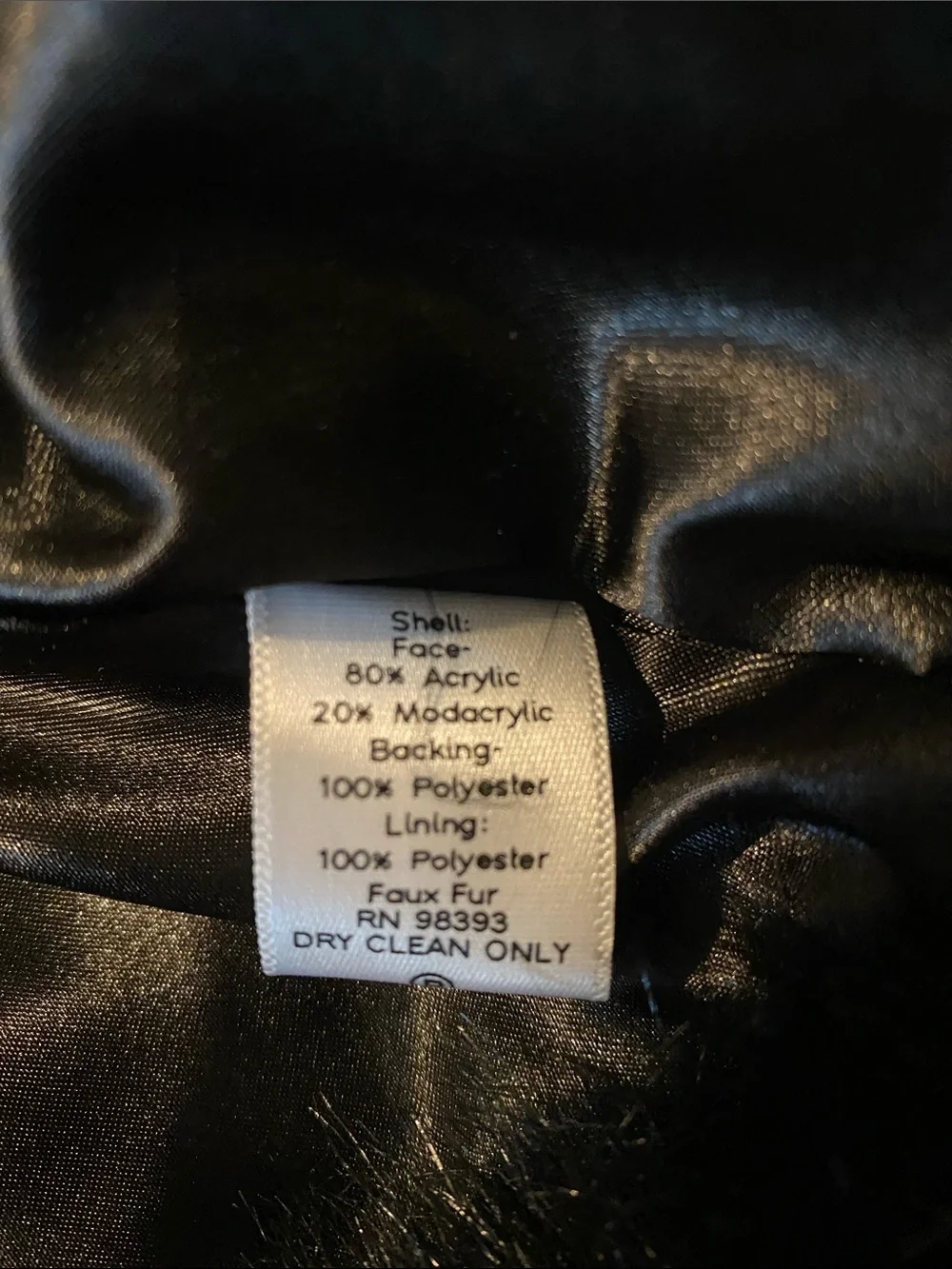 Rachel Zoe Black Faux Fur Sleeveless Vest